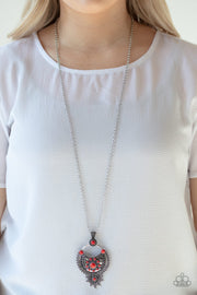 Solar Energy-Red Necklace