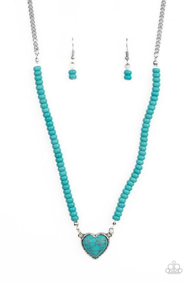 Country Sweetheart-Blue Necklace