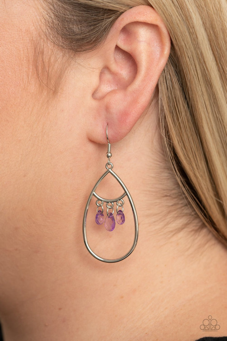 Shimmer Advisory-Purple Earrings
