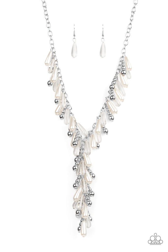 Dripping with DIVA-ttitude White Necklace