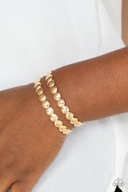 On The Spot Shimmer-Gold Bracelet