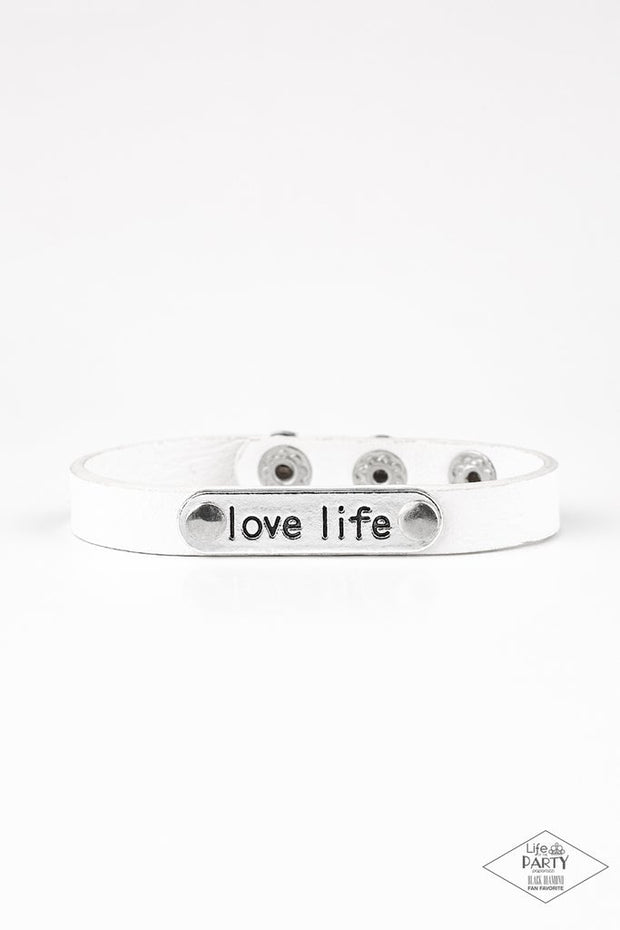 Love Life-White Bracelet
