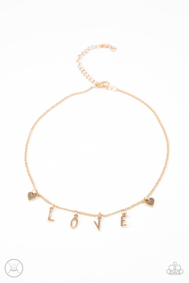 Love Conquers All Gold Choker