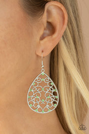 Midnight Carriage Green Earring