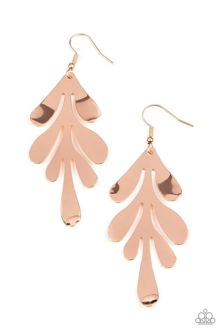 A Frond Farewell Rose Gold Earring