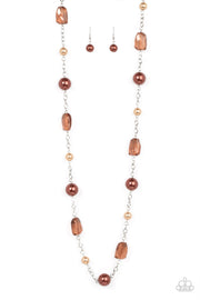 A-List Appeal Brown Necklace