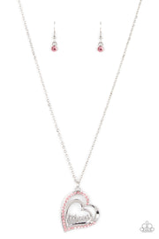 A Mother's Heart Pink Necklace