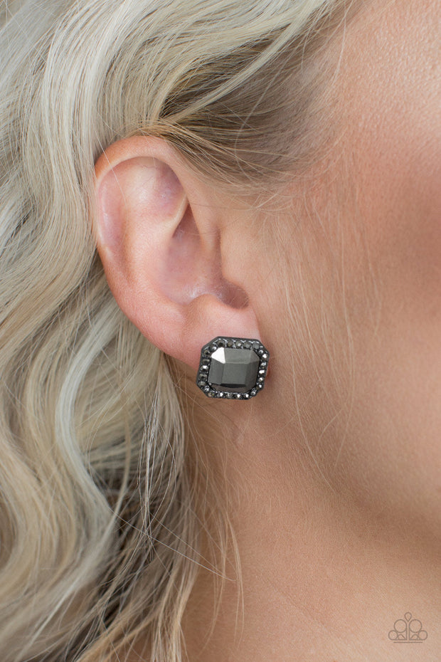 Act Your Ageless Black Post Earrings