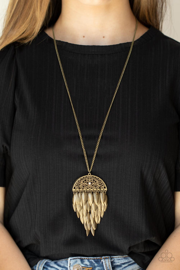Canopy Cruise Brass Necklace