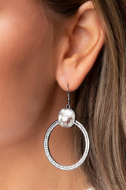 Cheers To Happily Ever After Black Earring