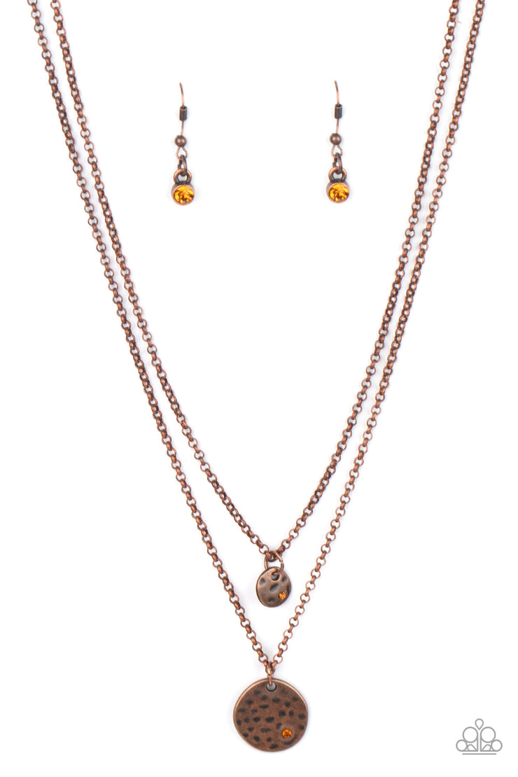Modern Minimalist Copper Necklace