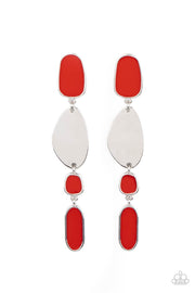 Deco By Design Red Post Earring