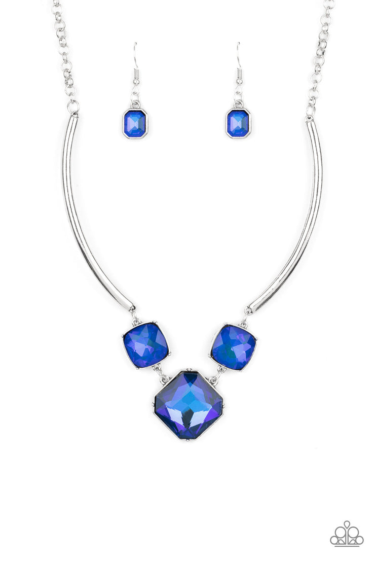Divine Iridescence Blue Necklace