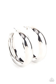 Flat Our Flawless Silver Earring