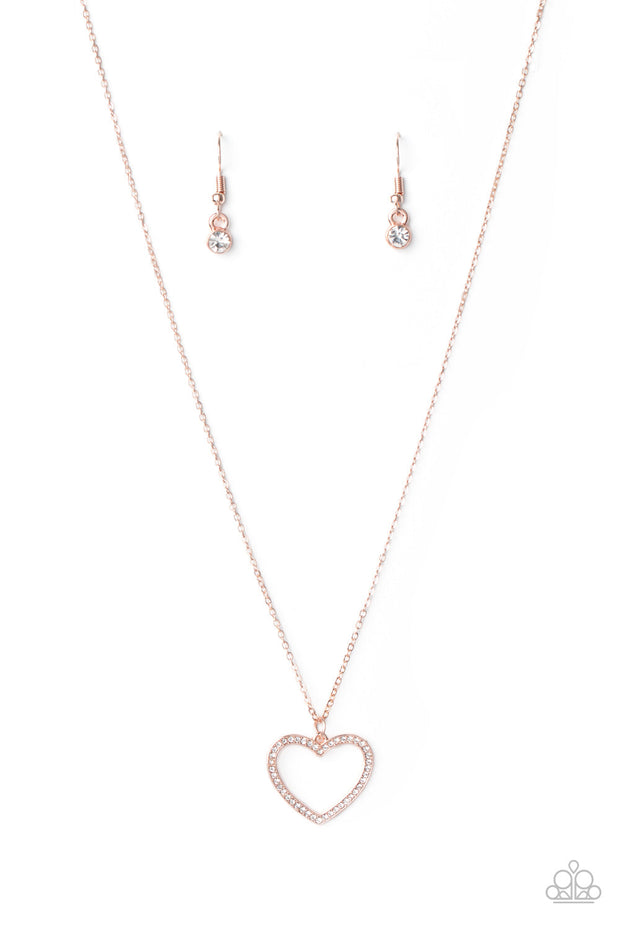 Glow By Heart Rose Gold Necklace