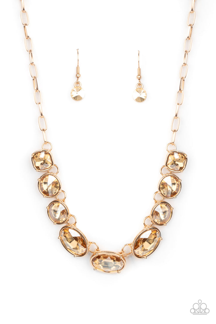 Gorgeously Glacial Gold Necklace