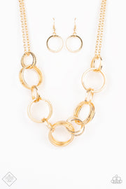Jump Into The Ring Gold Necklace