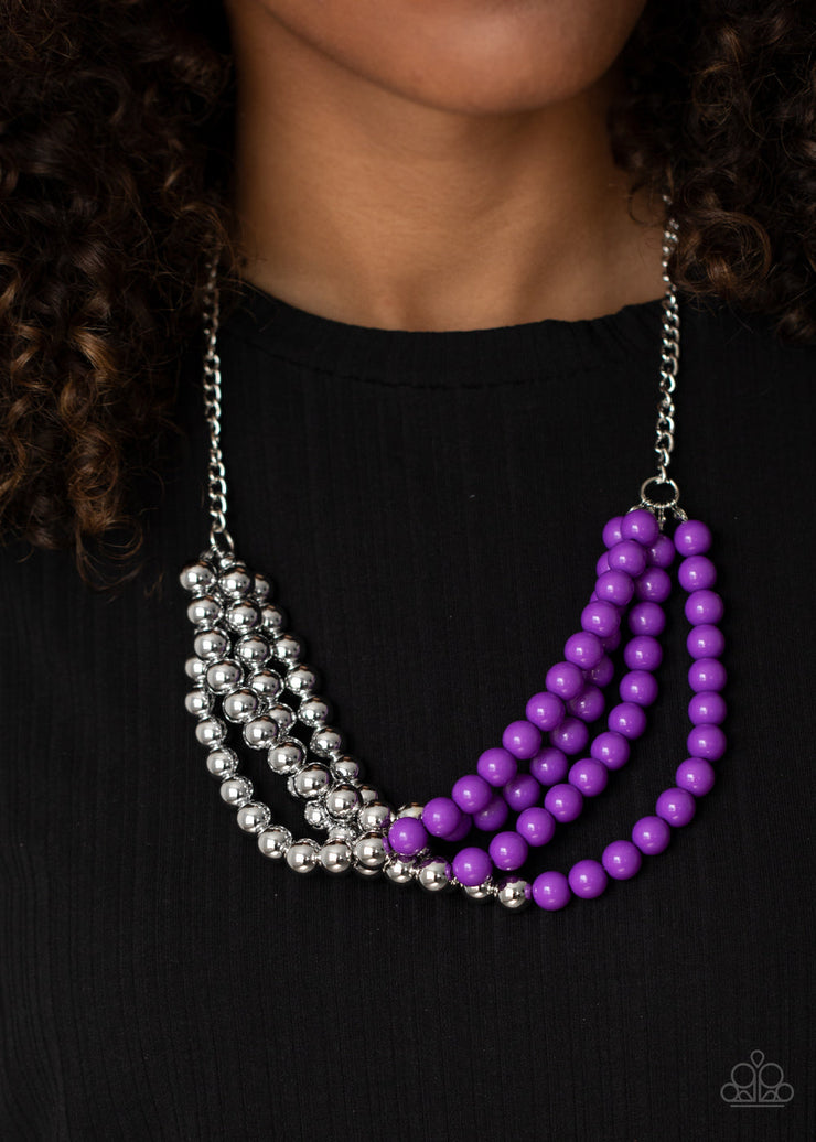 Layer After Layer Purple Necklace