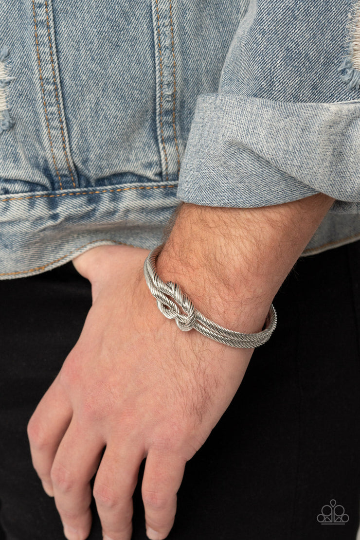 Nautical Grunge Silver Bracelet