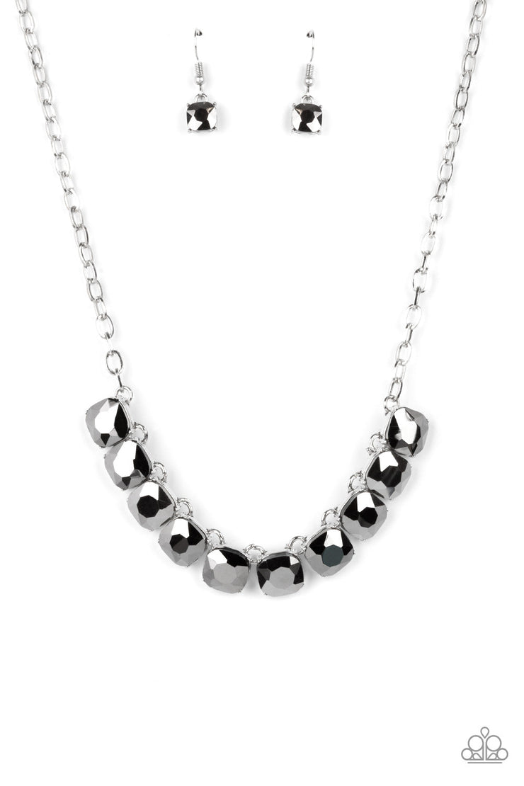 Radiance Squared Silver Necklace