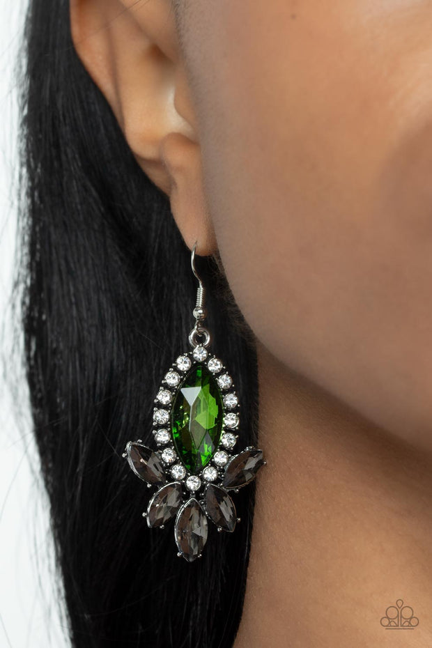 Serving Up Sparkle Green Earring
