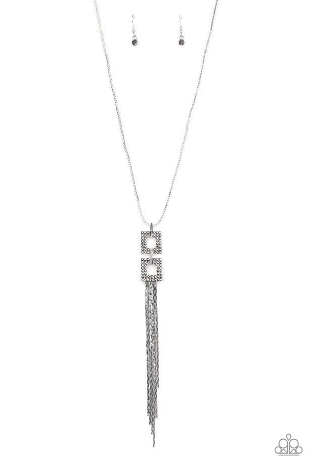 Times Square Stunner Silver Necklace