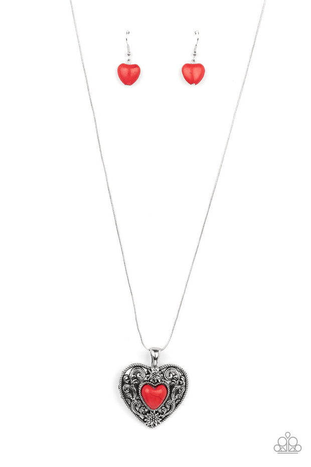 Wholeheartedly Whimsical Red Necklace